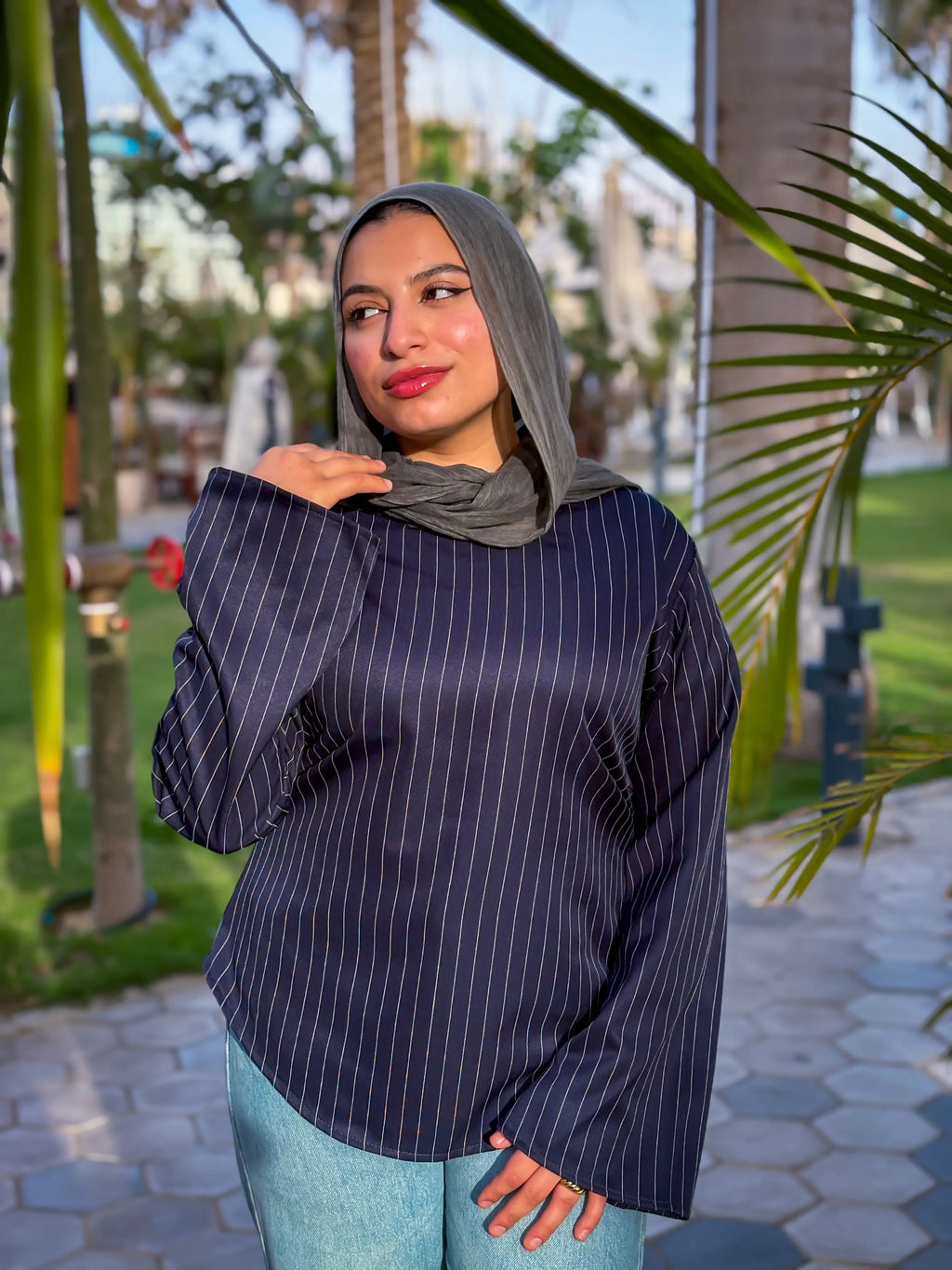 Blair Pinstripe Bluse