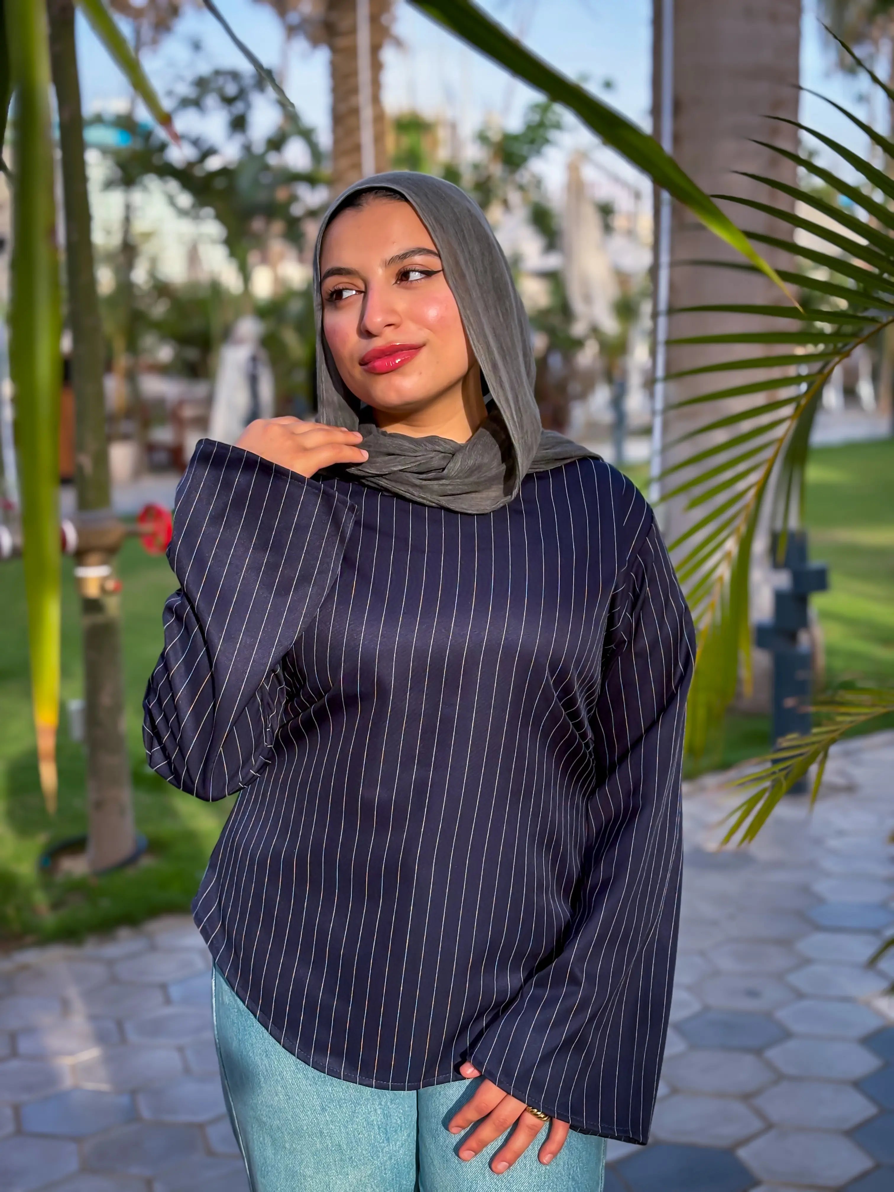Blair Pinstripe Bluse